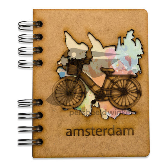 Notitieboekje met kaft van gerecycled hout, Amsterdam