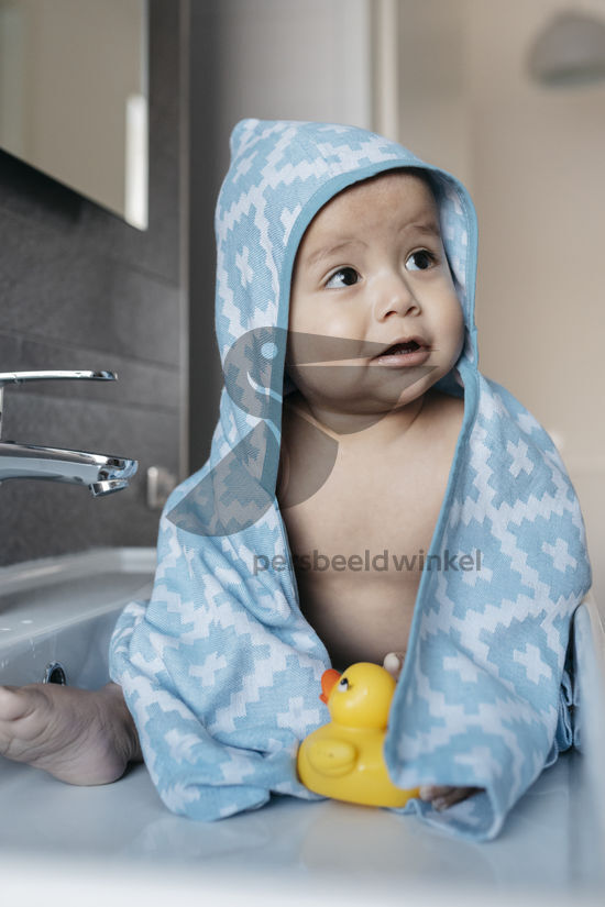 Blenker Hooded Towel Blue (M)