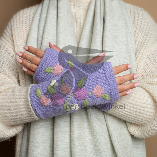 Handwarmers Flowers Lila