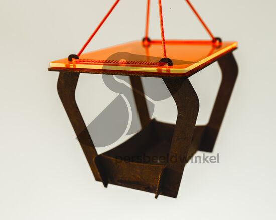 birdflirt orange vogelhuisje