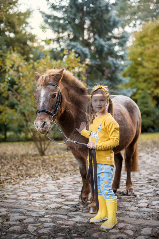 Broekje Blue Hay en Sweatshirt Dotted Horse
