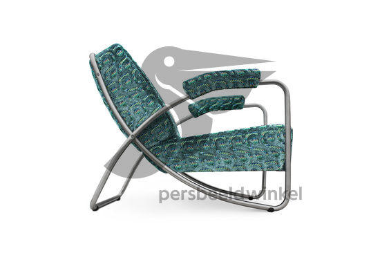 Chroombuis fauteuil Dyker 20 groen